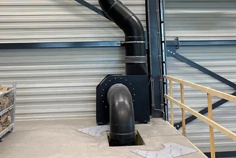 PE Beitsbak met scharnier deksel en gaswassysteem