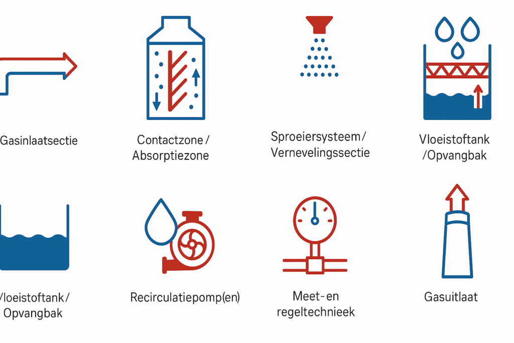 Makronyl afzuigsystemen met gaswassers