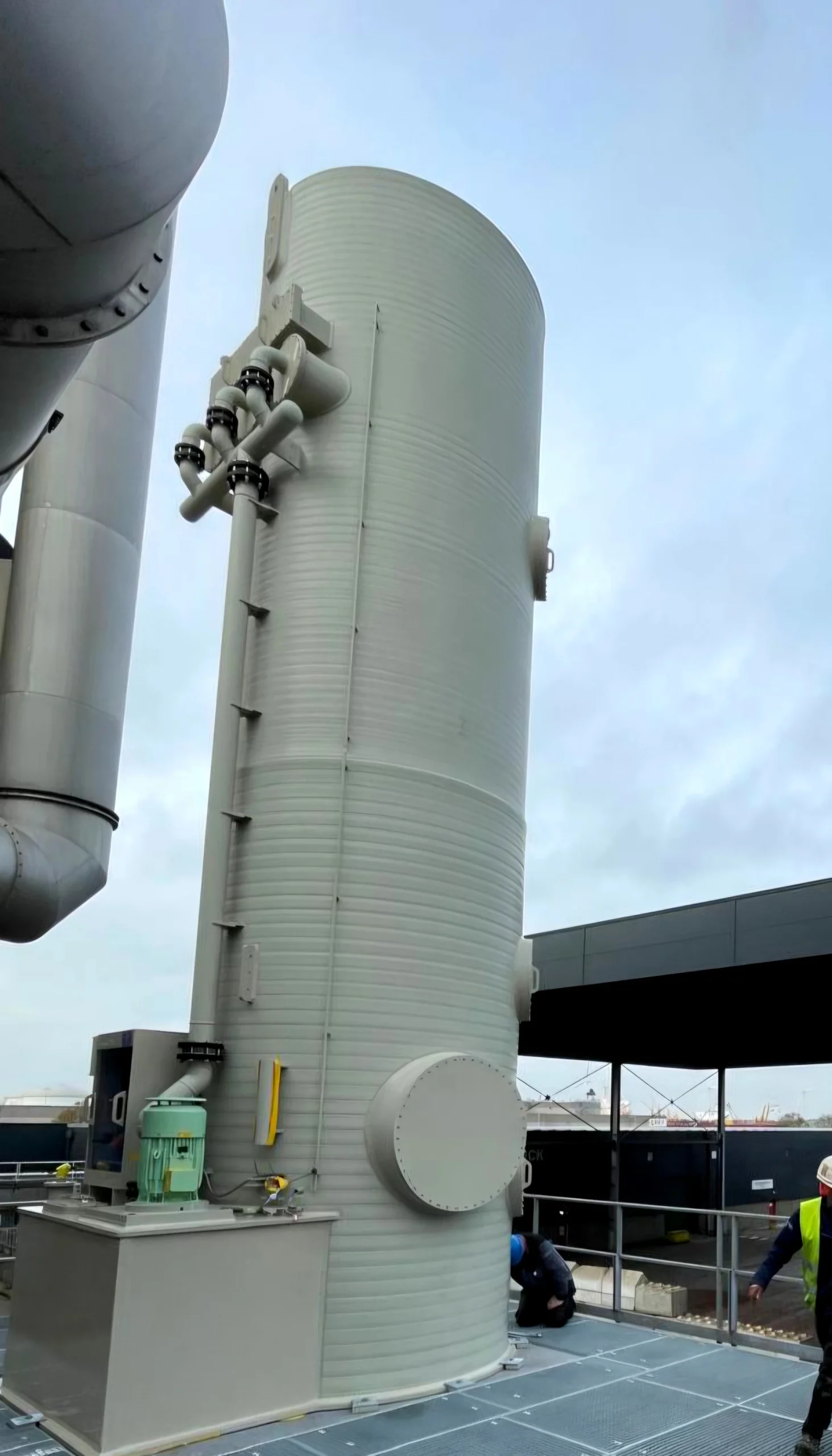 Basisch oxidatieve tegenstroom gaswasser 40.000m3/h